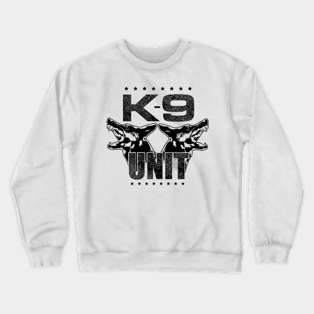 K-9 Unit - Police Unit - German Shepherd Crewneck Sweatshirt by Nartissima